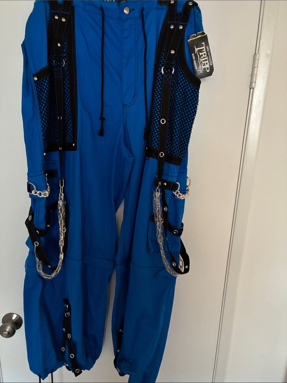Tripp NYC NWT 3XL Royal w/Black Fishnet Cargo Pants/Shorts